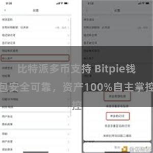 比特派多币支持 Bitpie钱包安全可靠，资产100%自主掌控