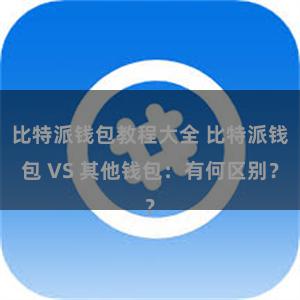 比特派钱包教程大全 比特派钱包 VS 其他钱包：有何区别？